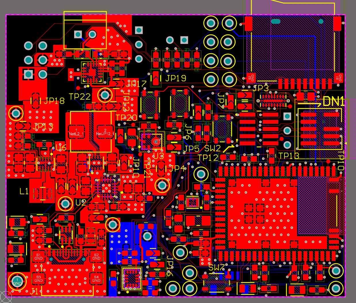 Altium board 2D view