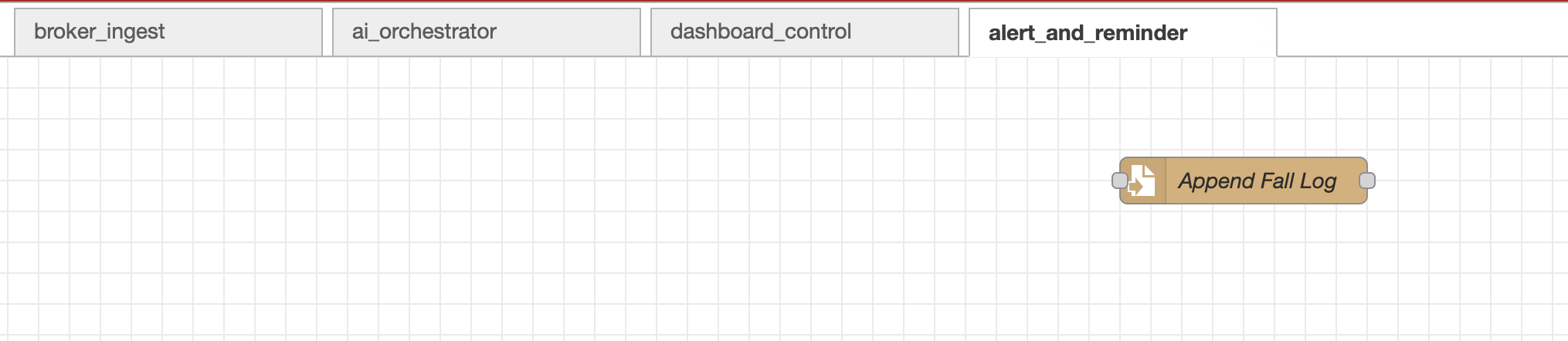 Node-RED flow workspace screenshot 4
