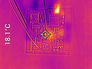 Second thermal camera image under load
