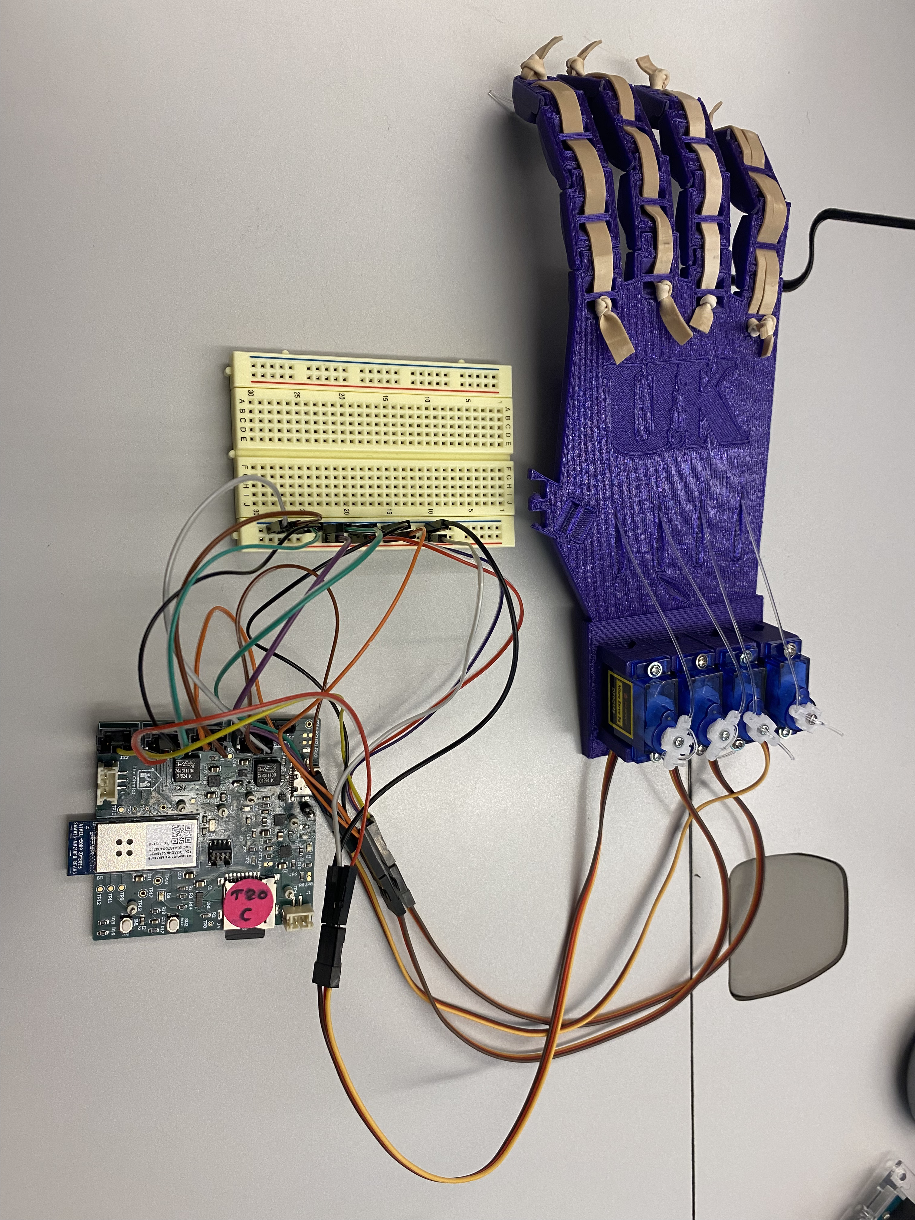 Hand Exoskeleton Prototype with Servo Motors
